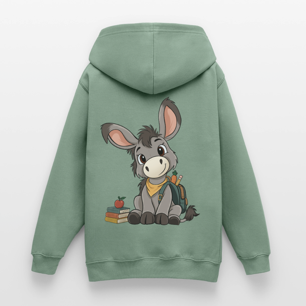 der-kleine-esel-classic--teenager-hoodie - Graugrün