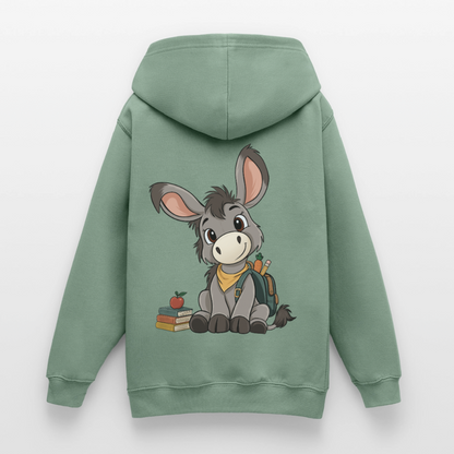 der-kleine-esel-classic--teenager-hoodie - Graugrün