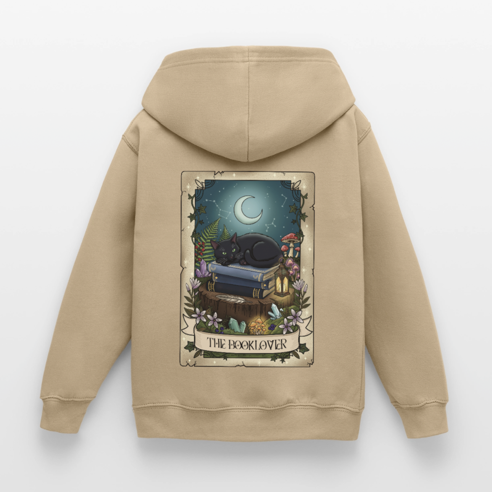 Tarotkarten-Booklover-kinder-hoodie - Sand