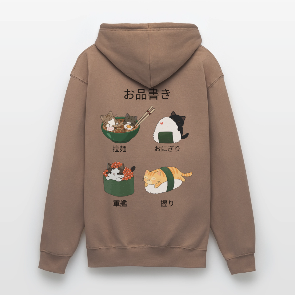 Sushi-Cats-unisex-hoodie - Mokka