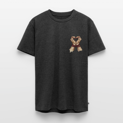 Bound by Love | Premium Bio-Shirt - Anthrazit meliert