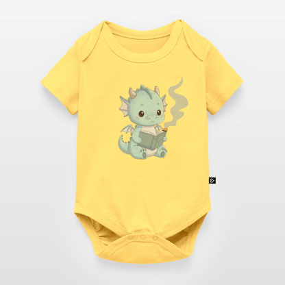 Baby Bio-Kurzarm-Body - Pastellgelb