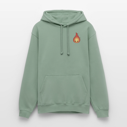 Kleiner.buecherdrache.unisex.hoodie - Graugrün