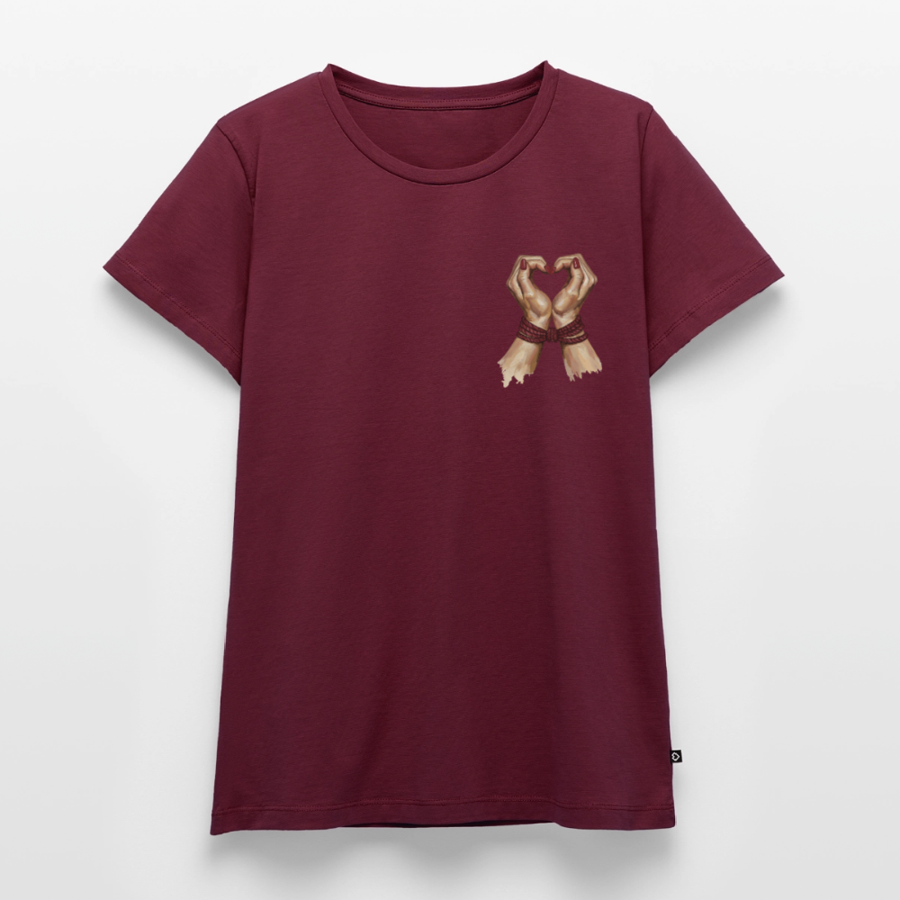 Bound by Love | Premium T-Shirt für Frauen - Burgunderrot