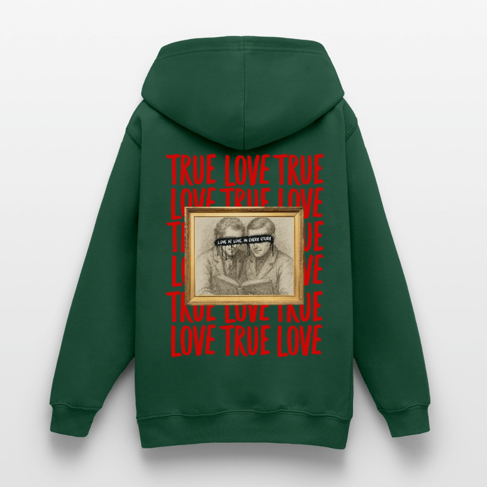love.is.love.men.unisex.hoodie - Flaschengrün