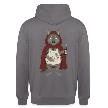 der.asoziale.wolf.unisex.hoodie - Mittelgrau