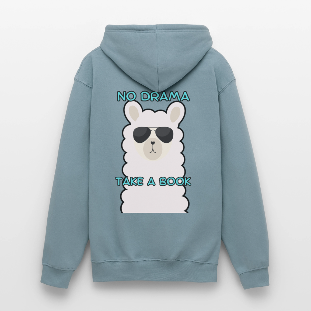 no-drama-unisex-hoodie - Nebelblau