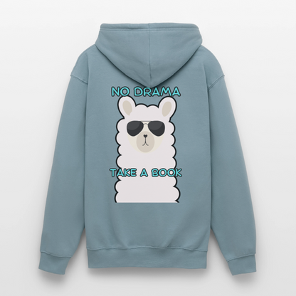 no-drama-unisex-hoodie - Nebelblau