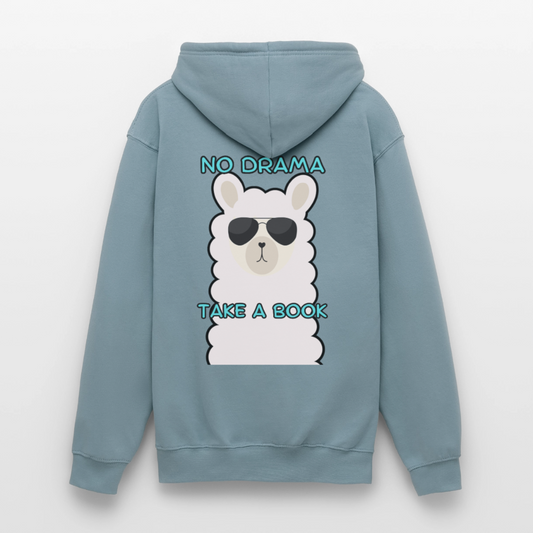 no-drama-unisex-hoodie - Nebelblau