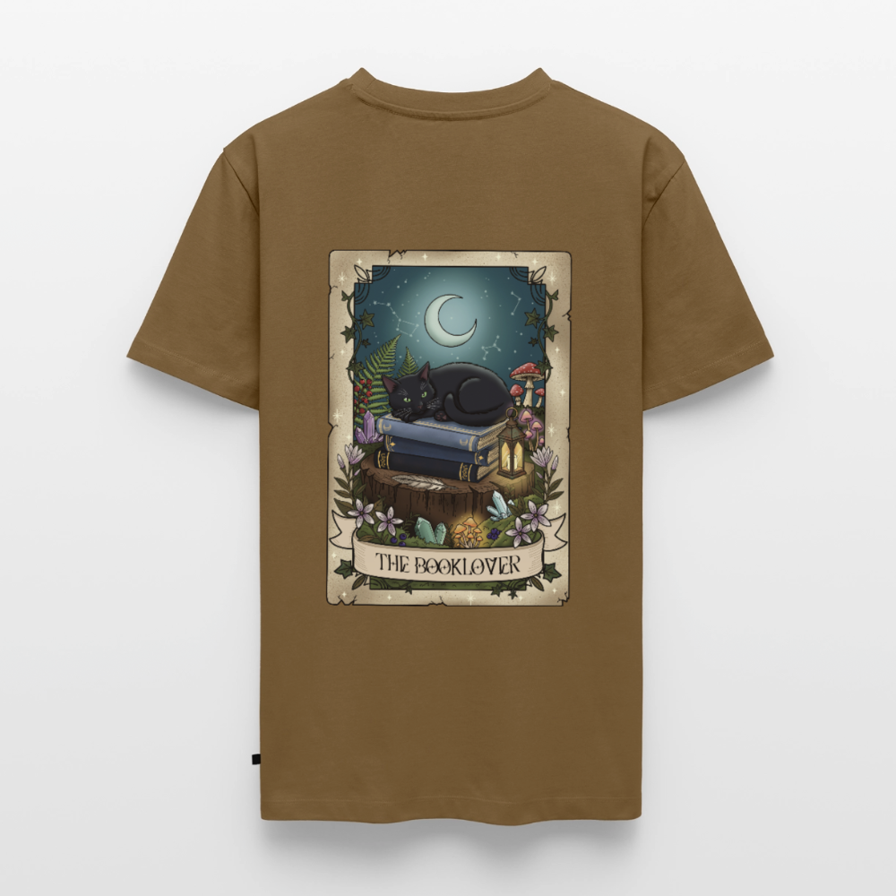 Tarotkarten-Booklover-männer-shirt - Nussbraun