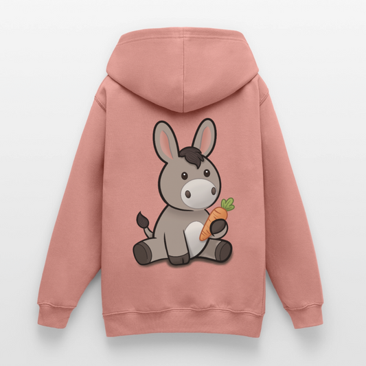 der-kleine-esel-teenager-hoodie - Altrosa