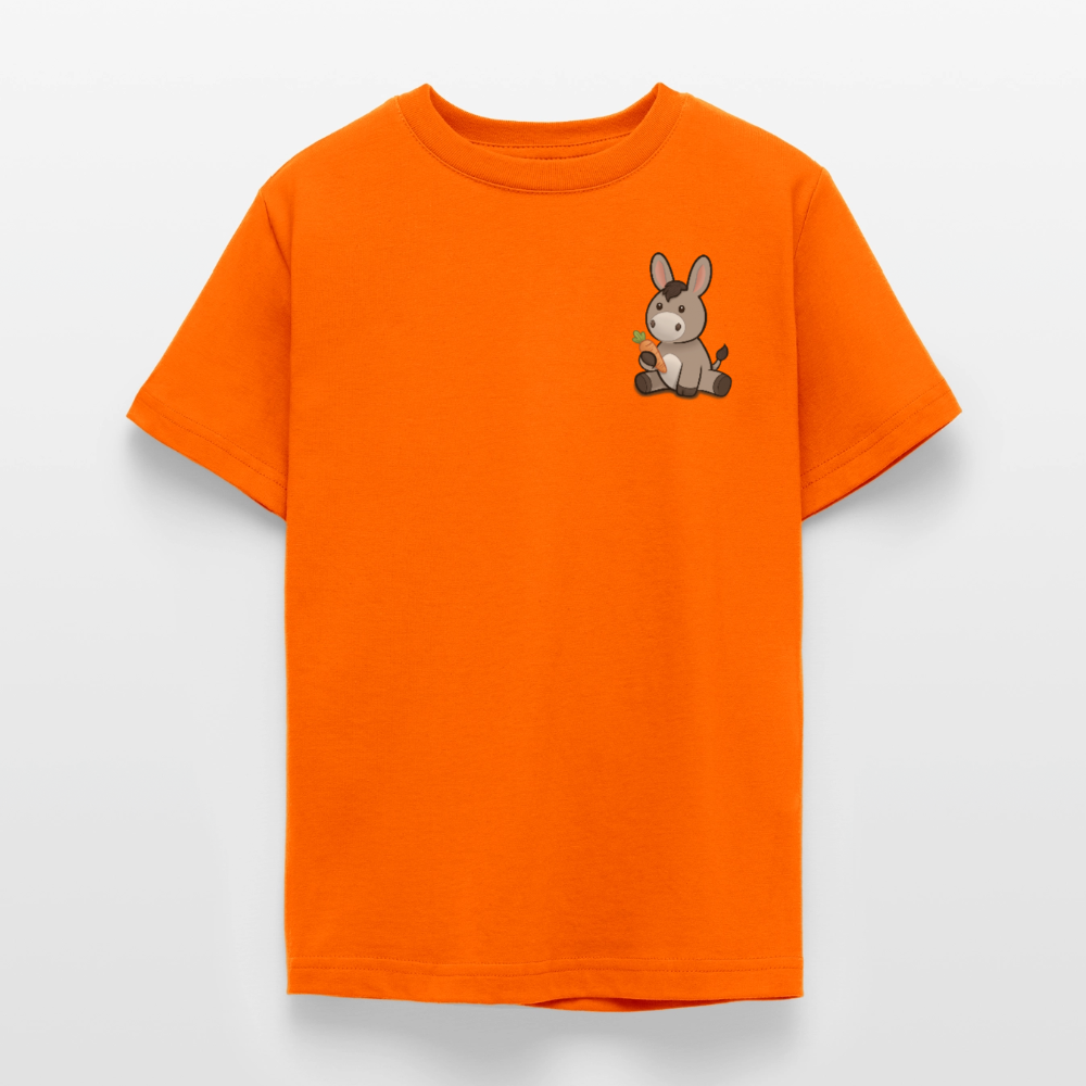 der-kleine-esel-teenager-t-shirt-pocket - Orange