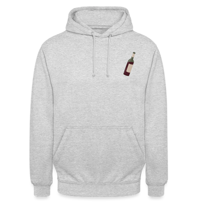 der.asoziale.wolf.unisex.hoodie - Hellgrau meliert