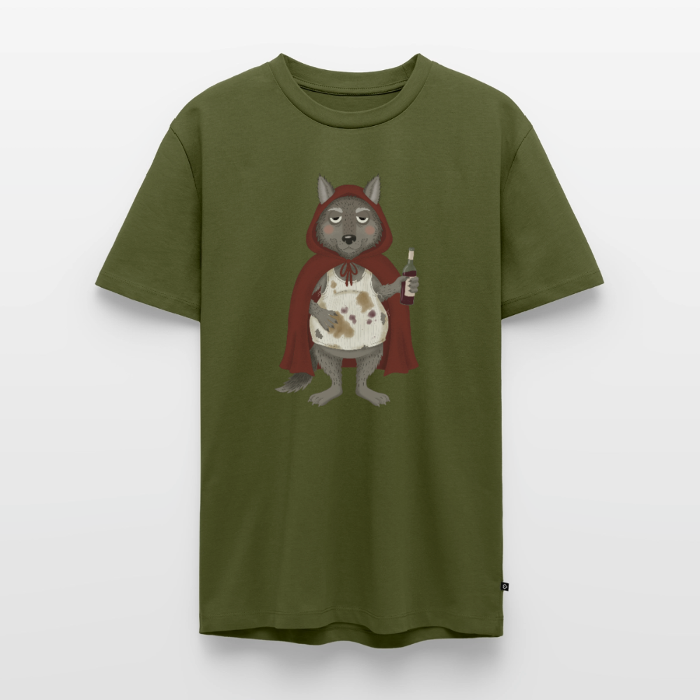Der.asozial.wolf.männer.shirt - Khaki