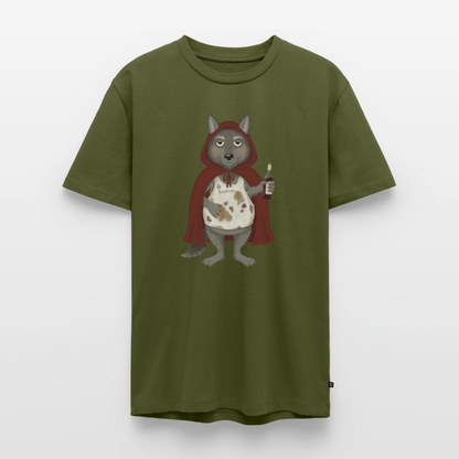 Der.asozial.wolf.männer.shirt - Khaki