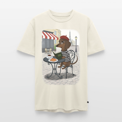 Dackel in Paris – Très Pawfect  | Premium T-Shirt für Männer - Naturweiß