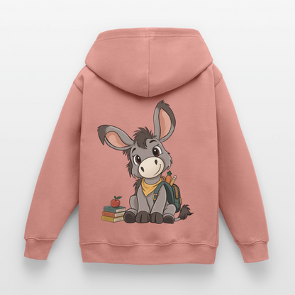 der-kleine-esel-classic--kinder-hoodie - Altrosa