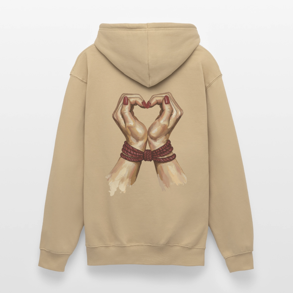 bound.by.Love.unisex.hoodie - Beige
