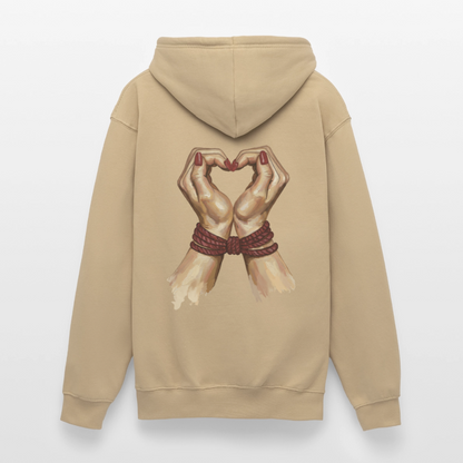 bound.by.Love.unisex.hoodie - Beige