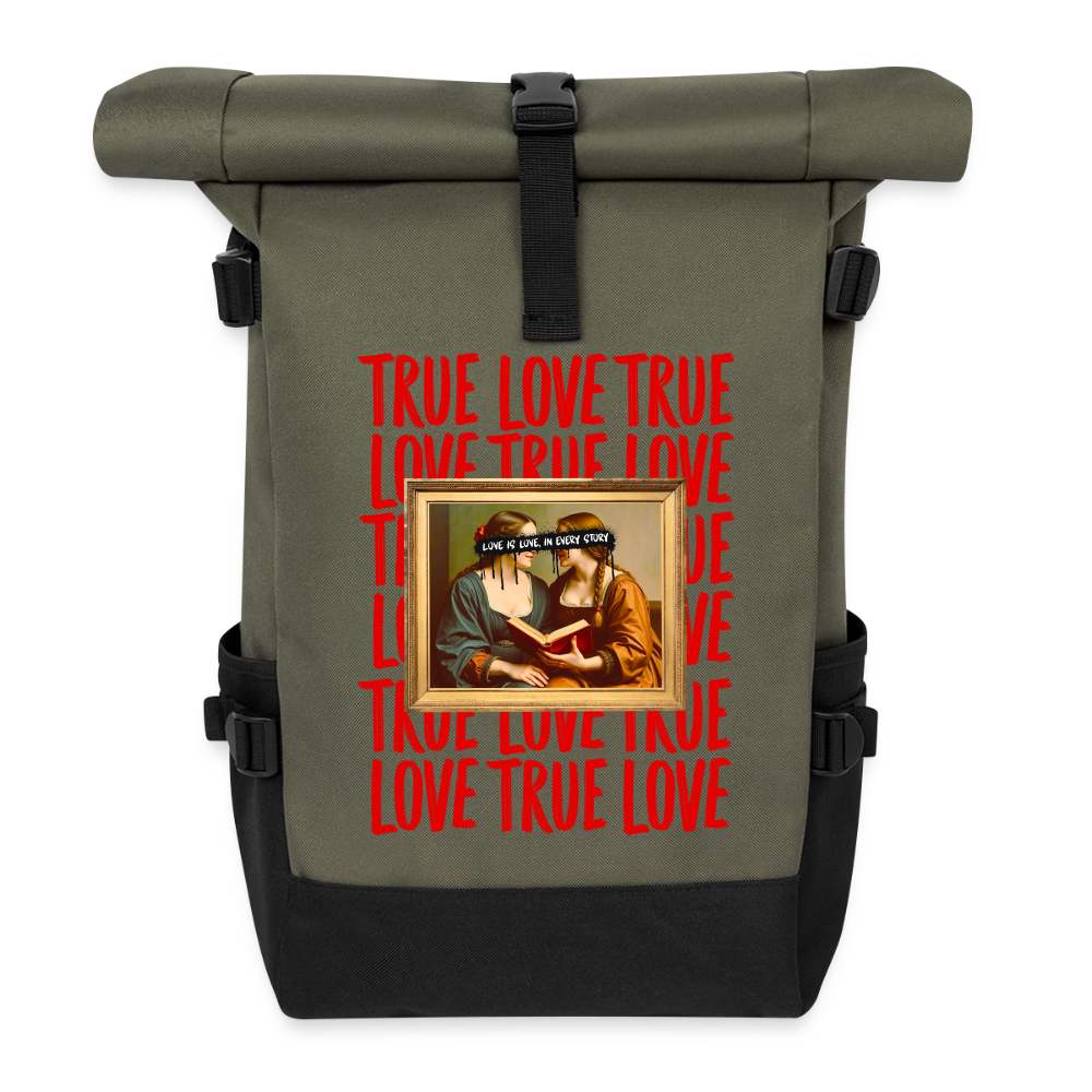 love-is-love-women-unisex-rucksack-22l - Olive/Schwarz