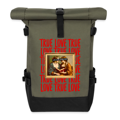 love-is-love-women-unisex-rucksack-22l - Olive/Schwarz