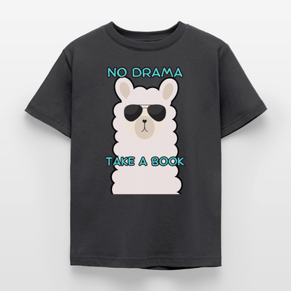 no-drama-kinder-t-shirt - Dunkelgrau