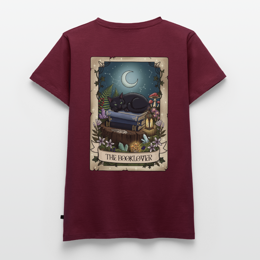 Tarotkarten-Booklover-frauen-shirt - Burgunderrot