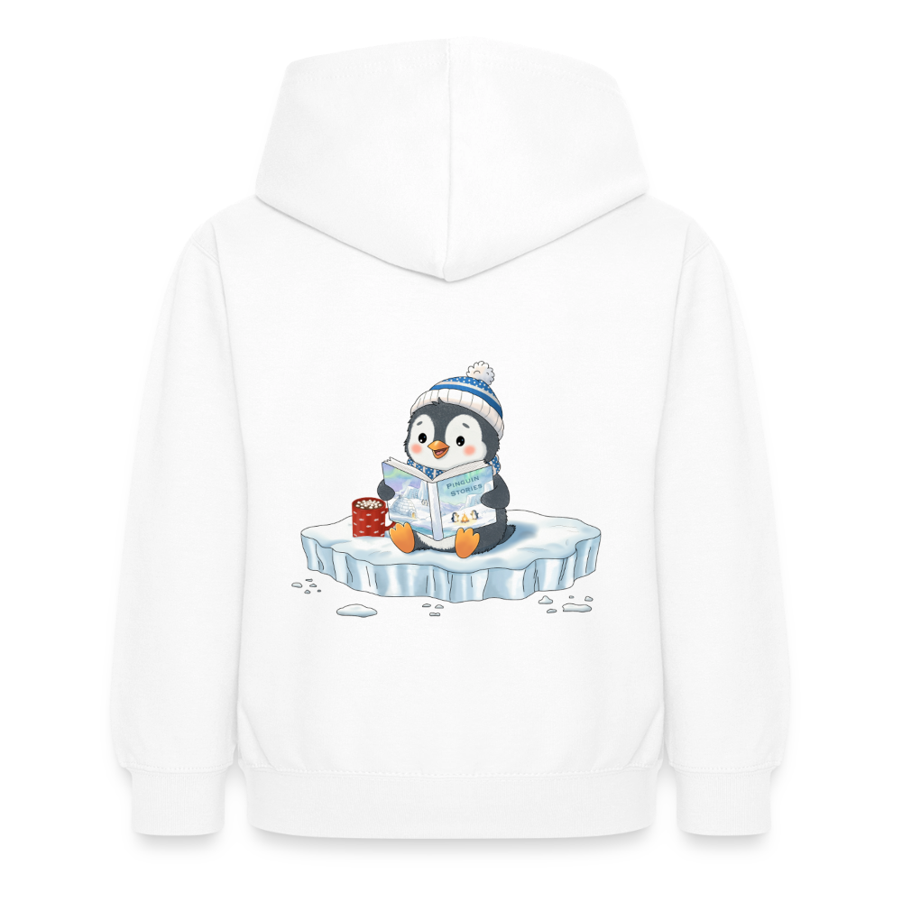 cozy.pinguin.stories.kinder.hoodie - Weiß