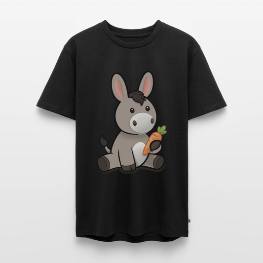 der-kleine-esel-männer-shirt - Schwarz