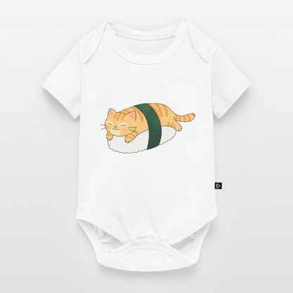 Sushi-Cats-Nigiri-baby-bio-body - Weiß
