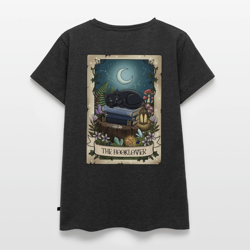 Tarotkarten-Booklover-frauen-shirt - Anthrazit meliert