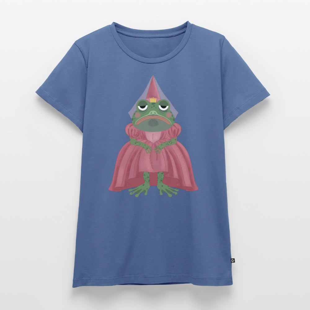 Der ungeküsste Froschkönig | Premium T-Shirt für Frauen - Taubenblau