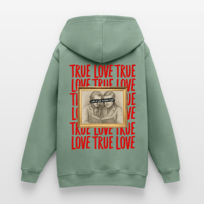 love.is.love.men.unisex.hoodie - Graugrün