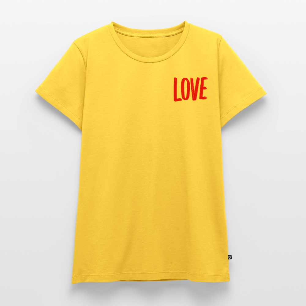 love.is.love.women.frauen.shirt - Sonnengelb