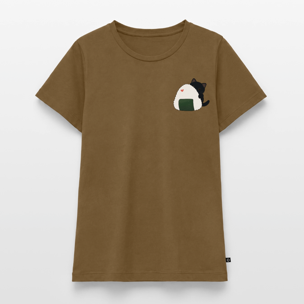 Sushi-Cats-Onigiri-frauen-shirt - Nussbraun