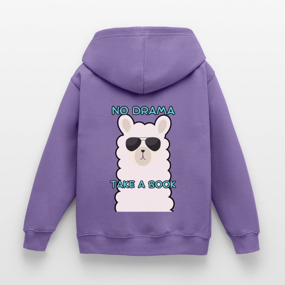 no-drama-kinder-hoodie - Lavendel