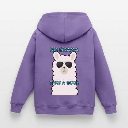 no-drama-kinder-hoodie - Lavendel