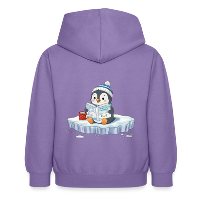 cozy.pinguin.stories.kinder.hoodie - Lavendel