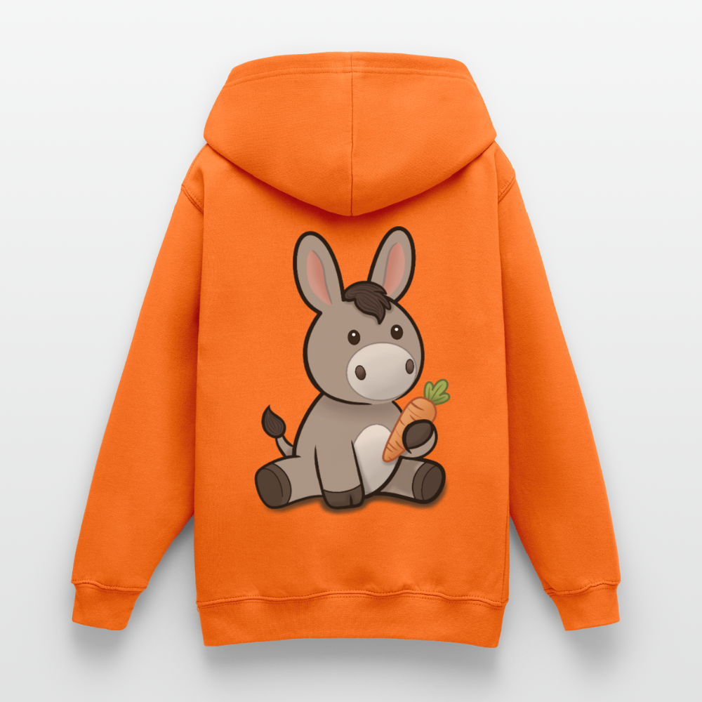 der-kleine-esel-teenager-hoodie - Orange