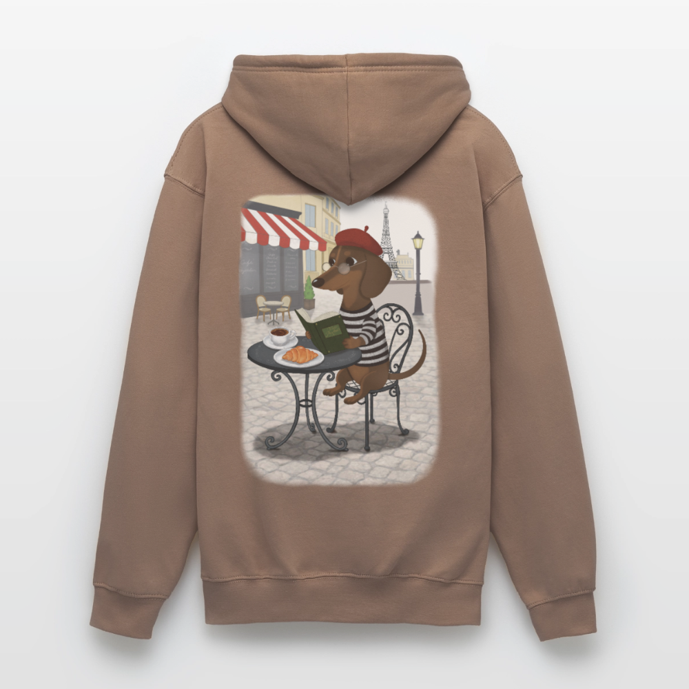 dackel.in.paris.tres.pawfect.unisex.hoodie - Mokka