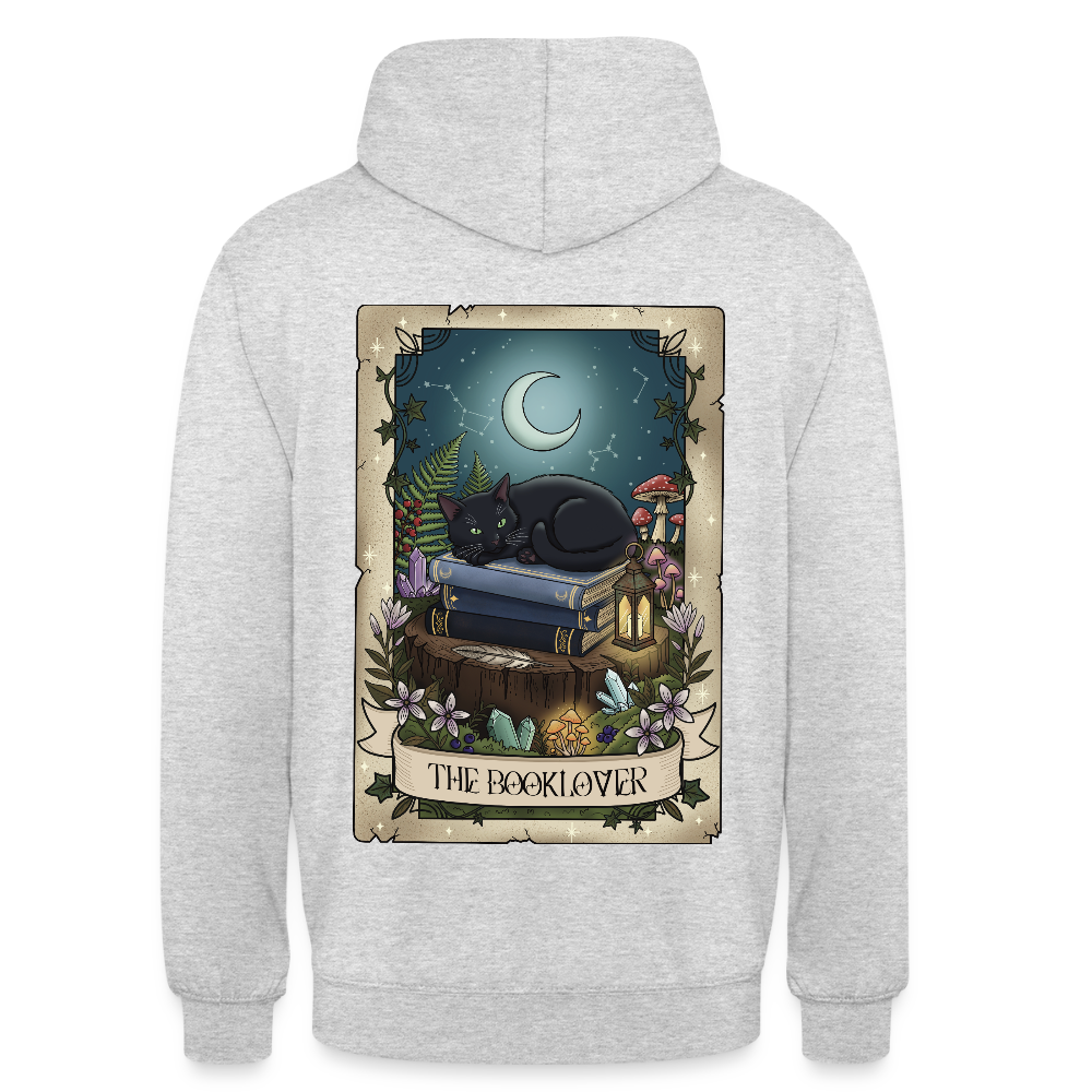 Tarotkarten-Booklover-unisex-hoodie - Hellgrau meliert