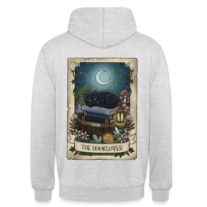 Tarotkarten-Booklover-unisex-hoodie - Hellgrau meliert