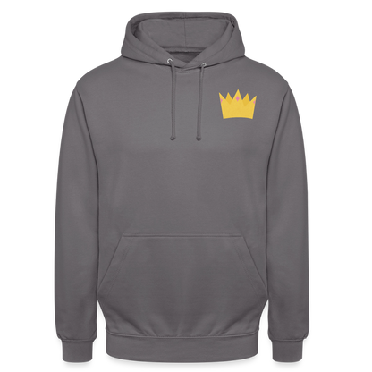 der.ungekuesste.froschkoenig.unisex.hoodie - Mittelgrau