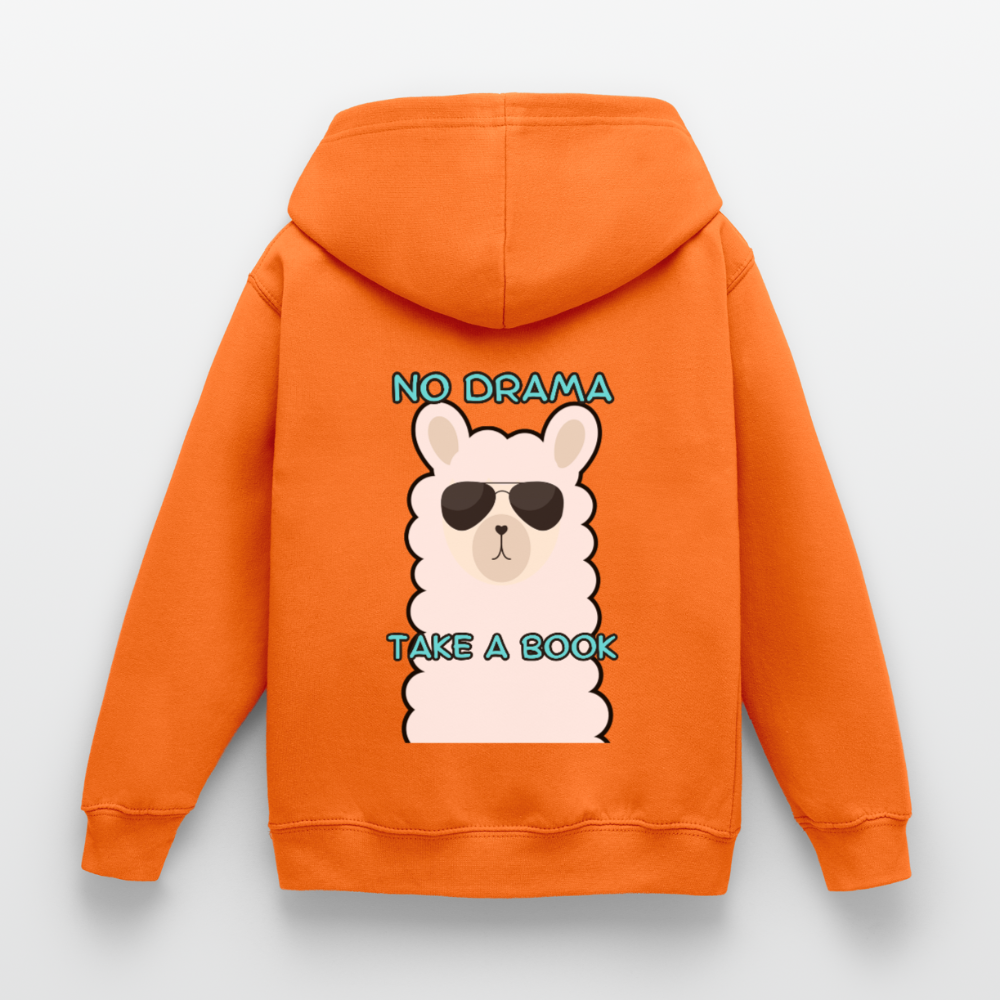 no-drama-kinder-hoodie - Orange