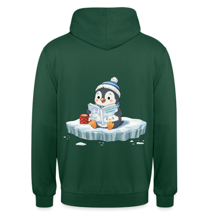 cozy.pinguin.stories.unisex.hoodie - Flaschengrün