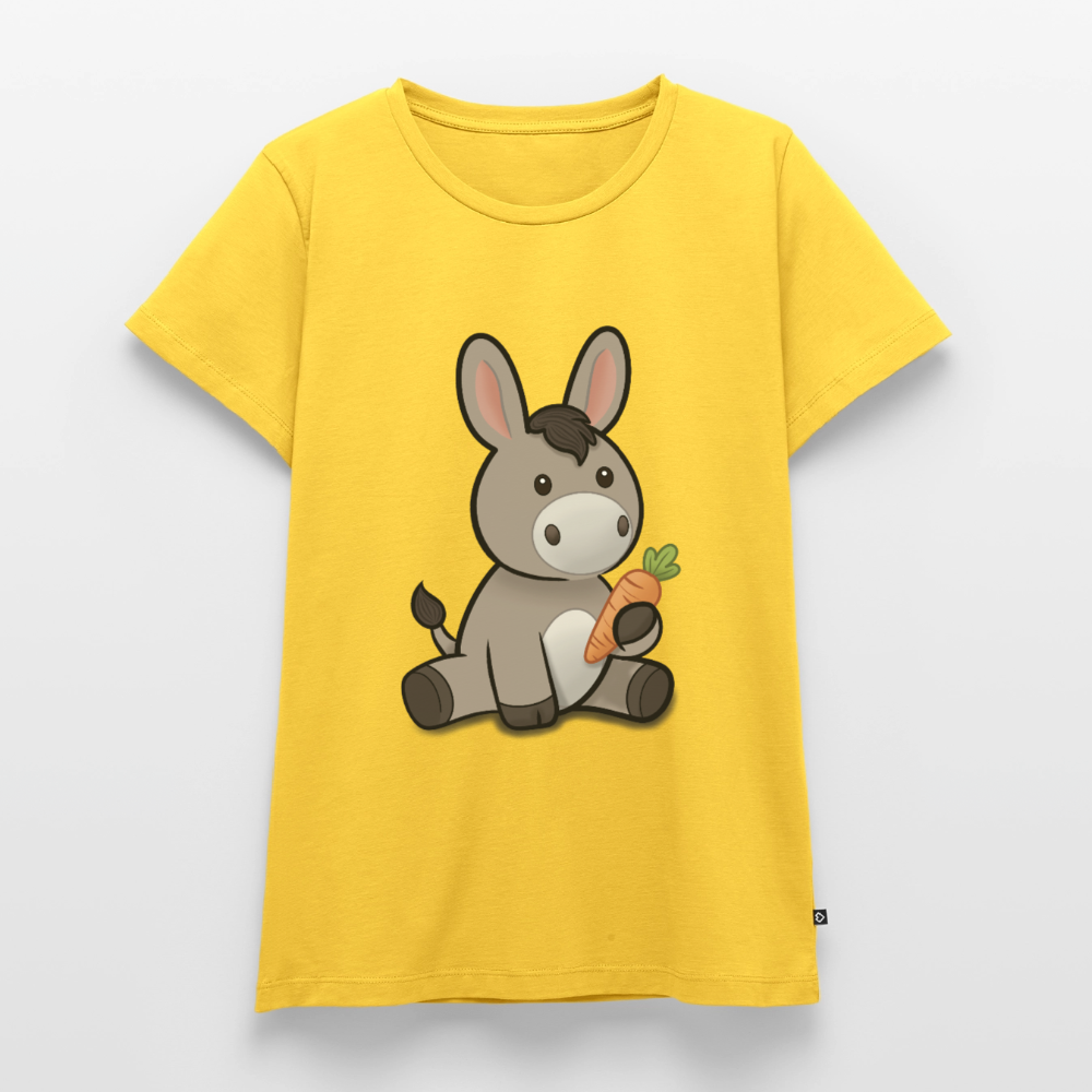 der-kleine-esel-frauen-shirt - Sonnengelb