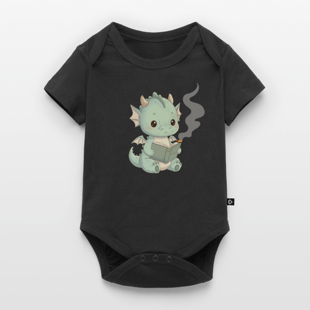 Baby Bio-Kurzarm-Body - Schwarz