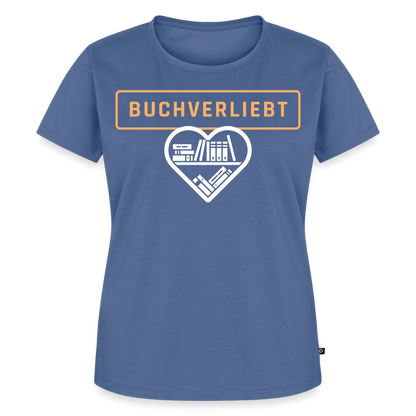 buchverliebt-frauen-shirt - Taubenblau