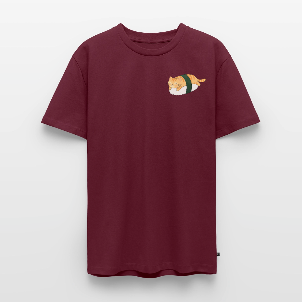 Sushi-Cats-Nigiri-männer-shirt - Burgunderrot