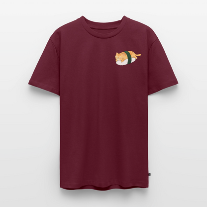 Sushi-Cats-Nigiri-männer-shirt - Burgunderrot
